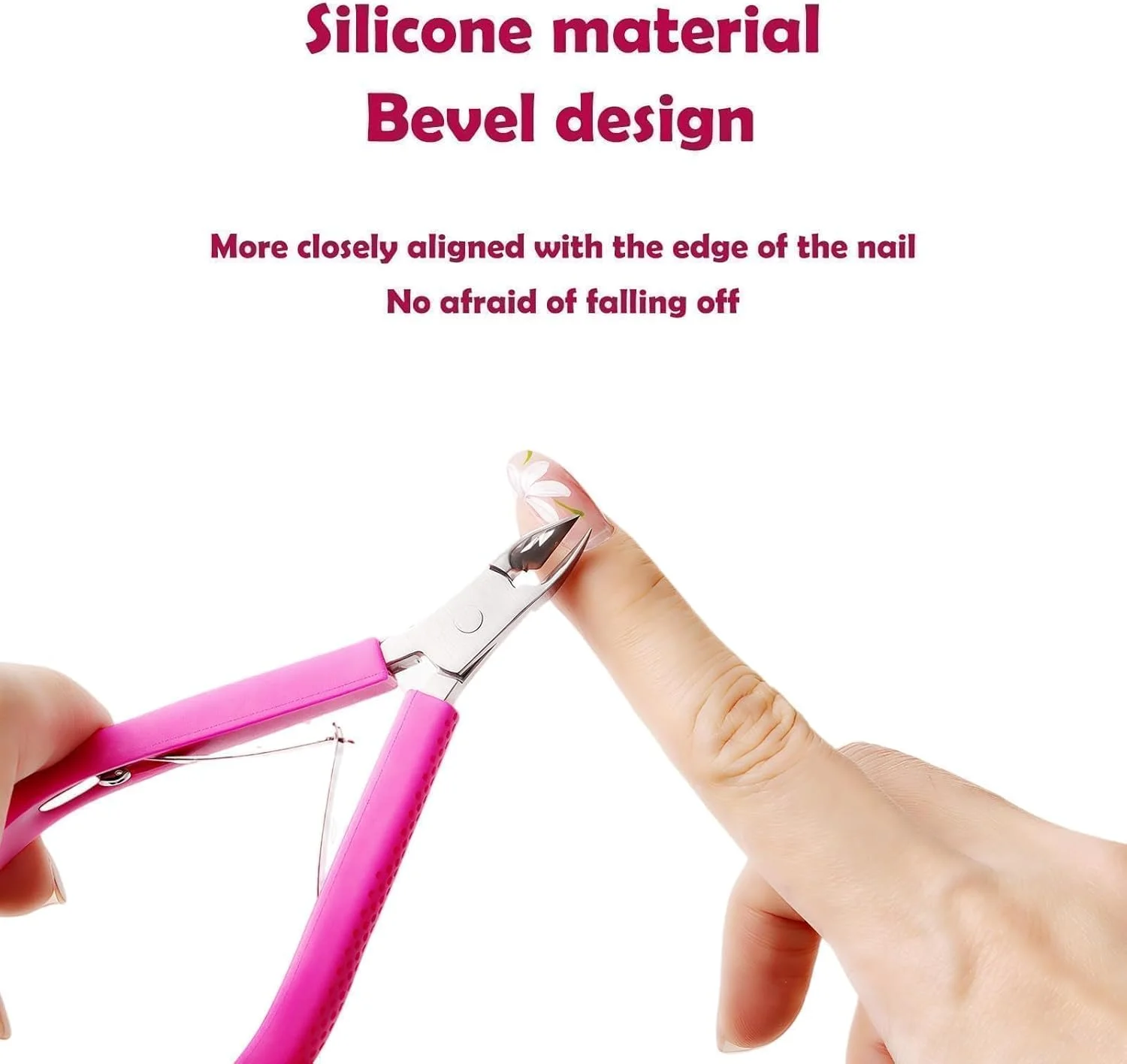 نیپر و کاتر کوتیکول سبز رنگ، دسته سیلیکونی، ابزار استیل ضد زنگ برای مراقبت از ناخن، لوازم ضروری مانیکور و پدیکور