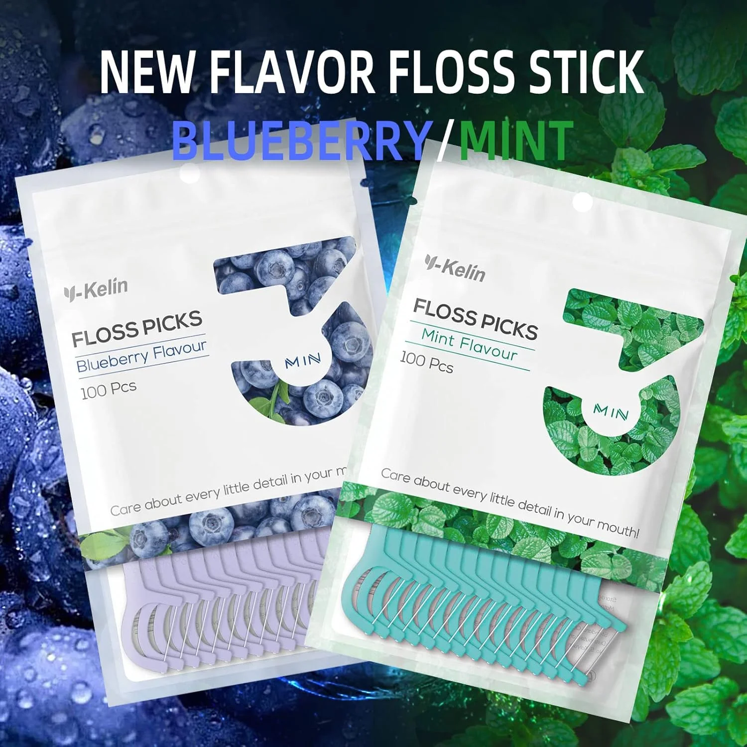 نخ دندان Y-Kelin - 100 عدد نخ دندان خلال دندانی، خلال دندان، چوب دندان، انتخاب نخ دندان، تمیز کننده دندان (نعناع، 100 عدد) (300 عدد (بسته 1)، نعناع) نخ دندان Y-Kelin - 100 عدد نخ دندان خلال دندانی، خلال دندان، چوب دندان، انتخاب نخ دندان، تمیز کننده دندان (نعناع، 100 عدد) (300 عدد (بسته 1)، نعناع)