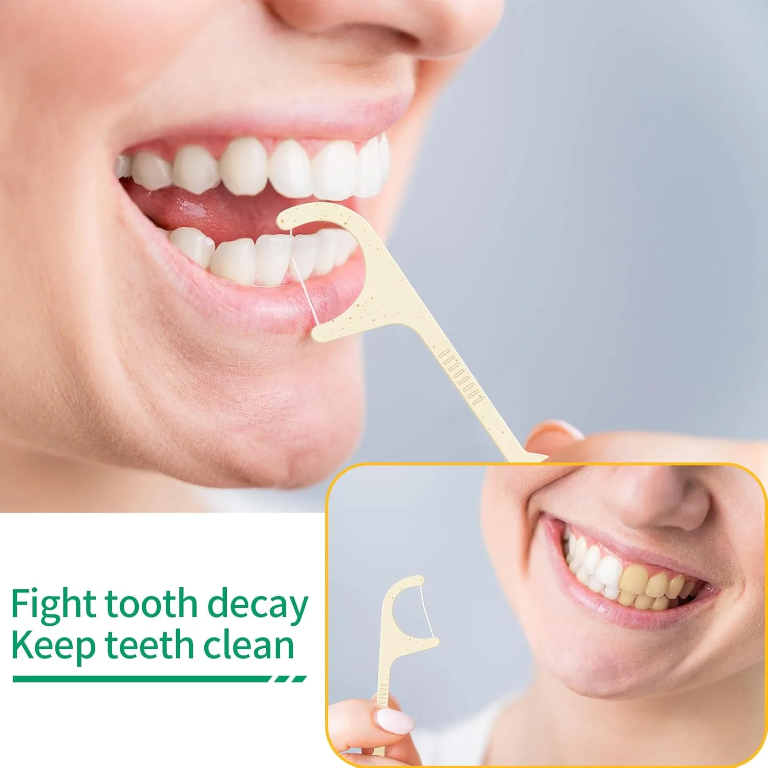 خلال دندان نخ دندان Y-Kelin، خلال دندان، خلال دندان نعنایی، نخ دندان طبیعی سازگار با محیط زیست و وگان، خلال دندان (100 عدد) خلال دندان نخ دندان Y-Kelin، خلال دندان، خلال دندان نعنایی، نخ دندان طبیعی سازگار با محیط زیست و وگان، خلال دندان (100 عدد)