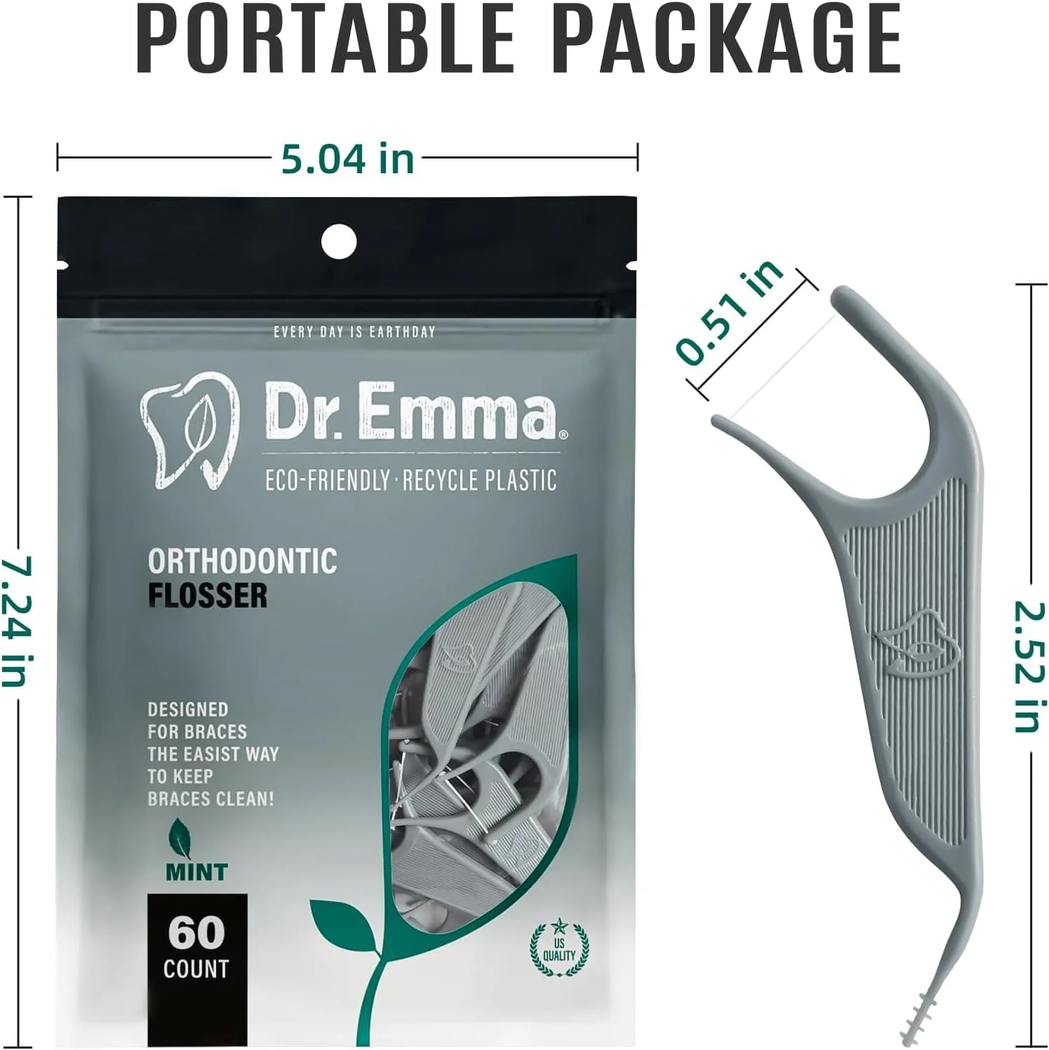 نخ دندان برای ارتودنسی (120 متر، بسته 1 عددی)، نعنایی 120 نخ دندان برای ارتودنسی (120 متر، بسته 1 عددی)، نعنایی 120