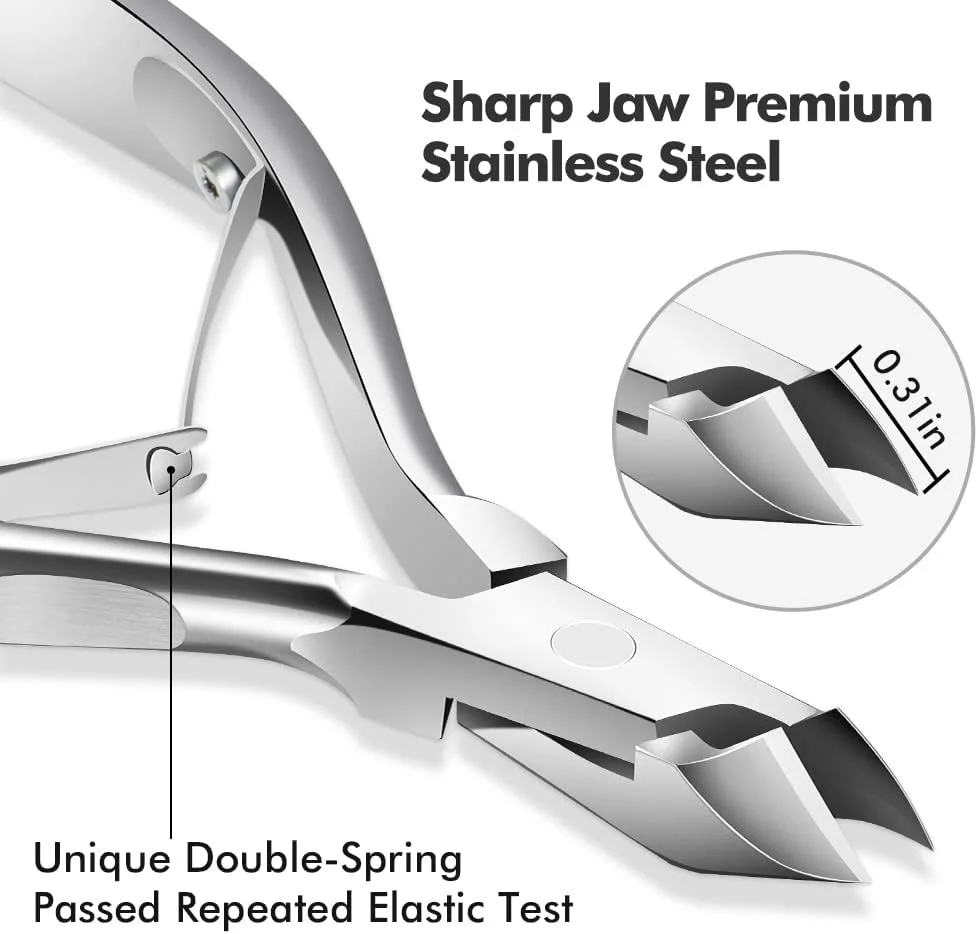 قیچی مانیکور و پدیکور Ejiubas - ابزار حذف کوتیکول حرفه ای از جنس استیل ضد زنگ، قیچی کوتیکول ناخن، ابزار مانیکور پدیکور برای ناخن های دست و پا، بدون پوشر کوتیکول - نقره ای قیچی مانیکور و پدیکور Ejiubas - ابزار حذف کوتیکول حرفه ای از جنس استیل ضد زنگ، قیچی کوتیکول ناخن، ابزار مانیکور پدیکور برای ناخن های دست و پا، بدون پوشر کوتیکول - نقره ای