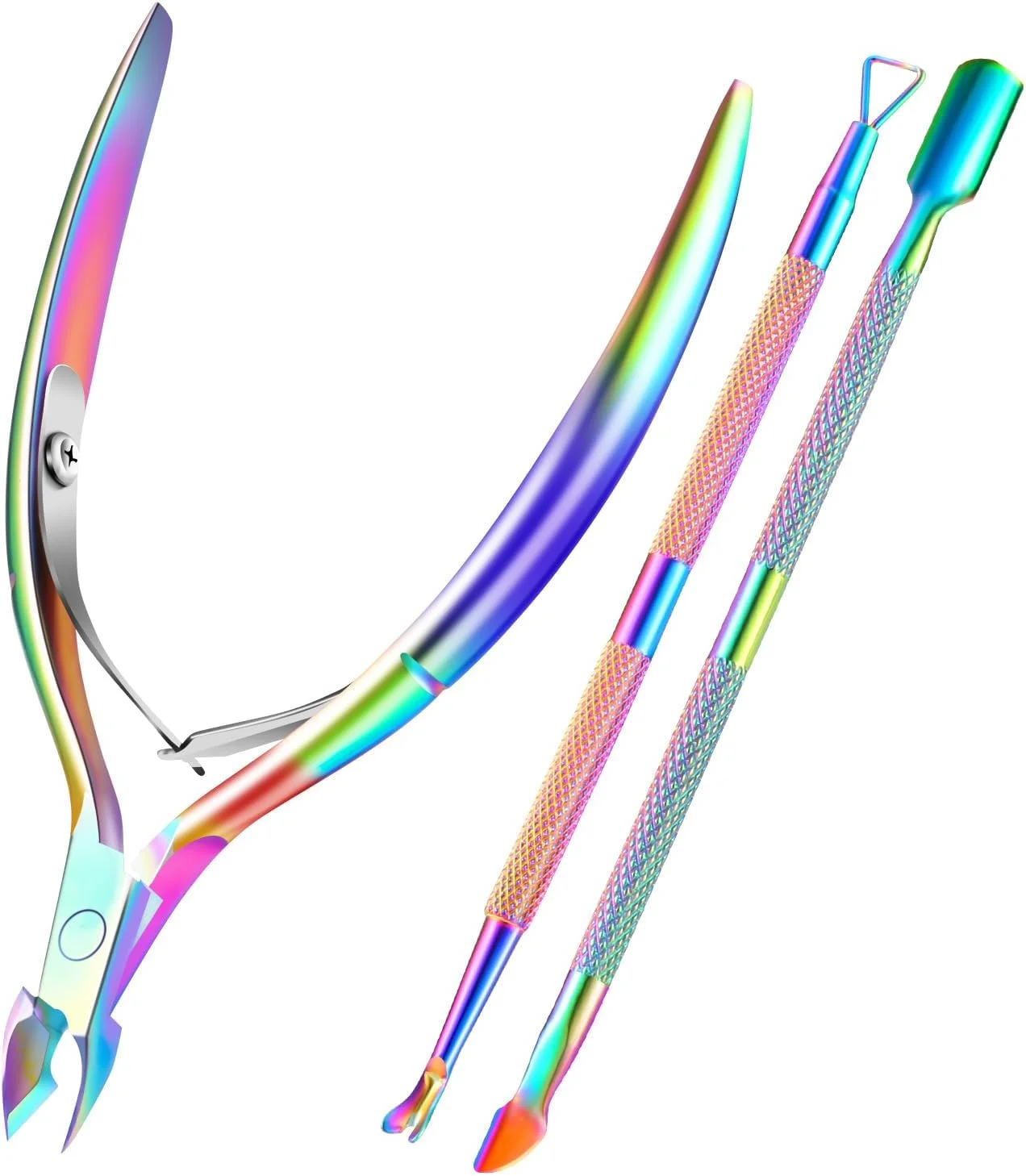 ست مانیکور ابزار مرتب کننده کوتیکول، نیپر کوتیکول با پوشر کوتیکول، نیپر و پوشر، اسکراپر و لایه بردار مثلثی ناخن، ابزار بادوام حذف پوست مرده، ابزار مانیکور و پدیکور ست مانیکور ابزار مرتب کننده کوتیکول، نیپر کوتیکول با پوشر کوتیکول، نیپر و پوشر، اسکراپر و لایه بردار مثلثی ناخن، ابزار بادوام حذف پوست مرده، ابزار مانیکور و پدیکور