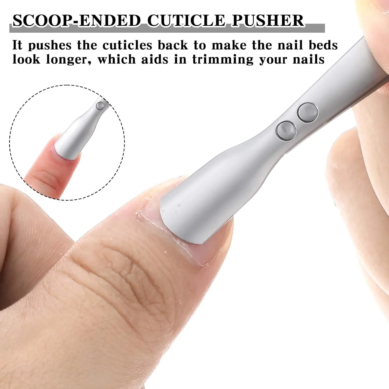 گوشت گیر ناخن کوچک، نیپر کوتیکول استیل ضد زنگ با نوک تیز و دقیق به همراه عقب زن