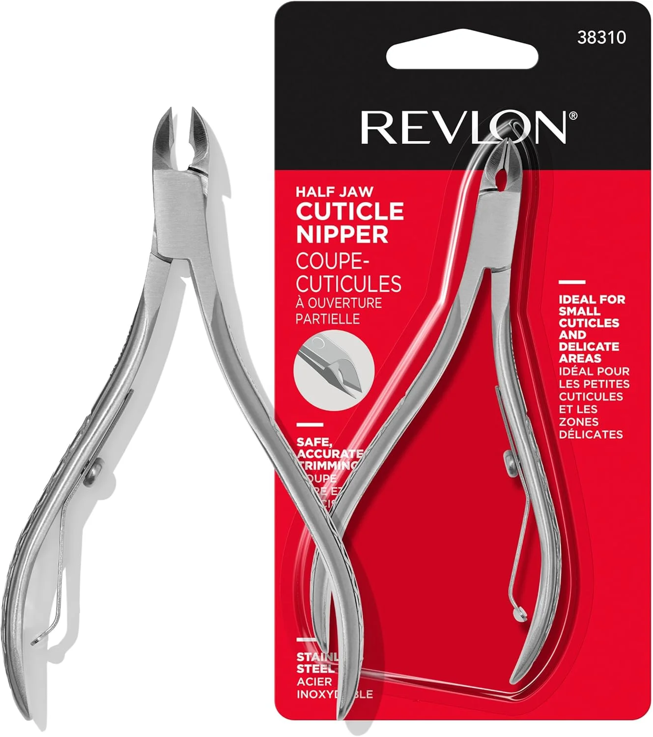 قیچی مانیکور رولون، ابزار حذف پوست های اطراف ناخن با تیغه نیمه، مراقبت از ناخن، تیغه بسیار دقیق، دسته آسان گیر، فولاد ضد زنگ (بسته 1 عددی) قیچی مانیکور رولون، ابزار حذف پوست های اطراف ناخن با تیغه نیمه، مراقبت از ناخن، تیغه بسیار دقیق، دسته آسان گیر، فولاد ضد زنگ (بسته 1 عددی)