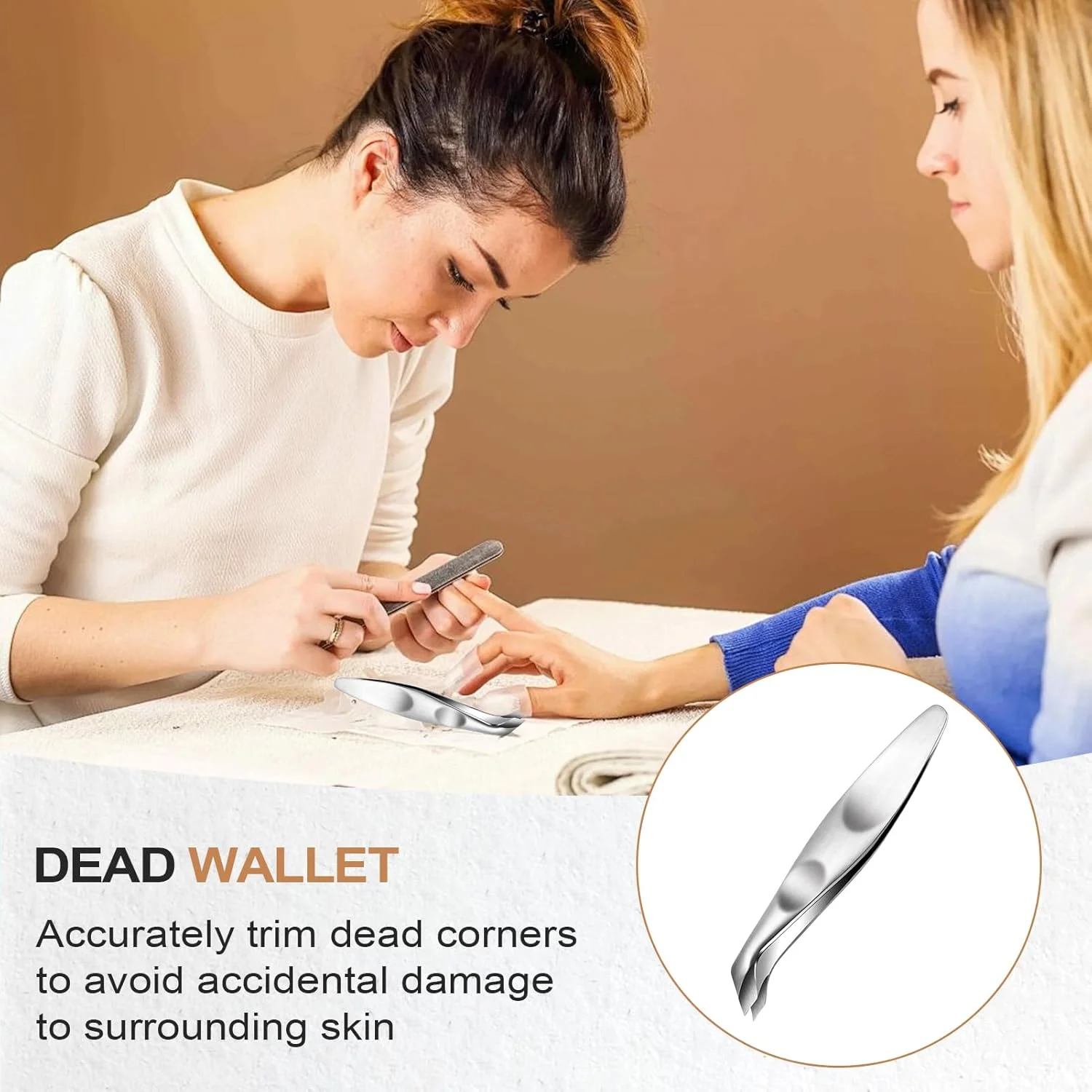 گوشت گیر ناخن - انبرک حرفه ای برای پوست های اضافه دور ناخن - ابزار ارگونومیک مانیکور و پدیکور ناخن های دست و پا، از بین برنده پوست مرده ناخن مناسب برای سالن های حرفه ای، منزل، مسافرت و اسپا گوشت گیر ناخن - انبرک حرفه ای برای پوست های اضافه دور ناخن - ابزار ارگونومیک مانیکور و پدیکور ناخن های دست و پا، از بین برنده پوست مرده ناخن مناسب برای سالن های حرفه ای، منزل، مسافرت و اسپا