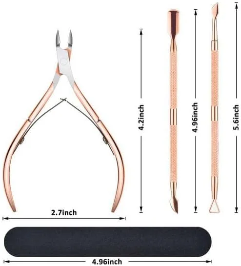 ست ابزار مانیکور Bukela شامل گوشت گیر، عقب زن و قیچی، ابزار پدیکور و مانیکور استیل ضد زنگ، نیپر، کاتر و کلیپر ناخن برای ناخن های دست و پا (صورتی) ست ابزار مانیکور Bukela شامل گوشت گیر، عقب زن و قیچی، ابزار پدیکور و مانیکور استیل ضد زنگ، نیپر، کاتر و کلیپر ناخن برای ناخن های دست و پا (صورتی)