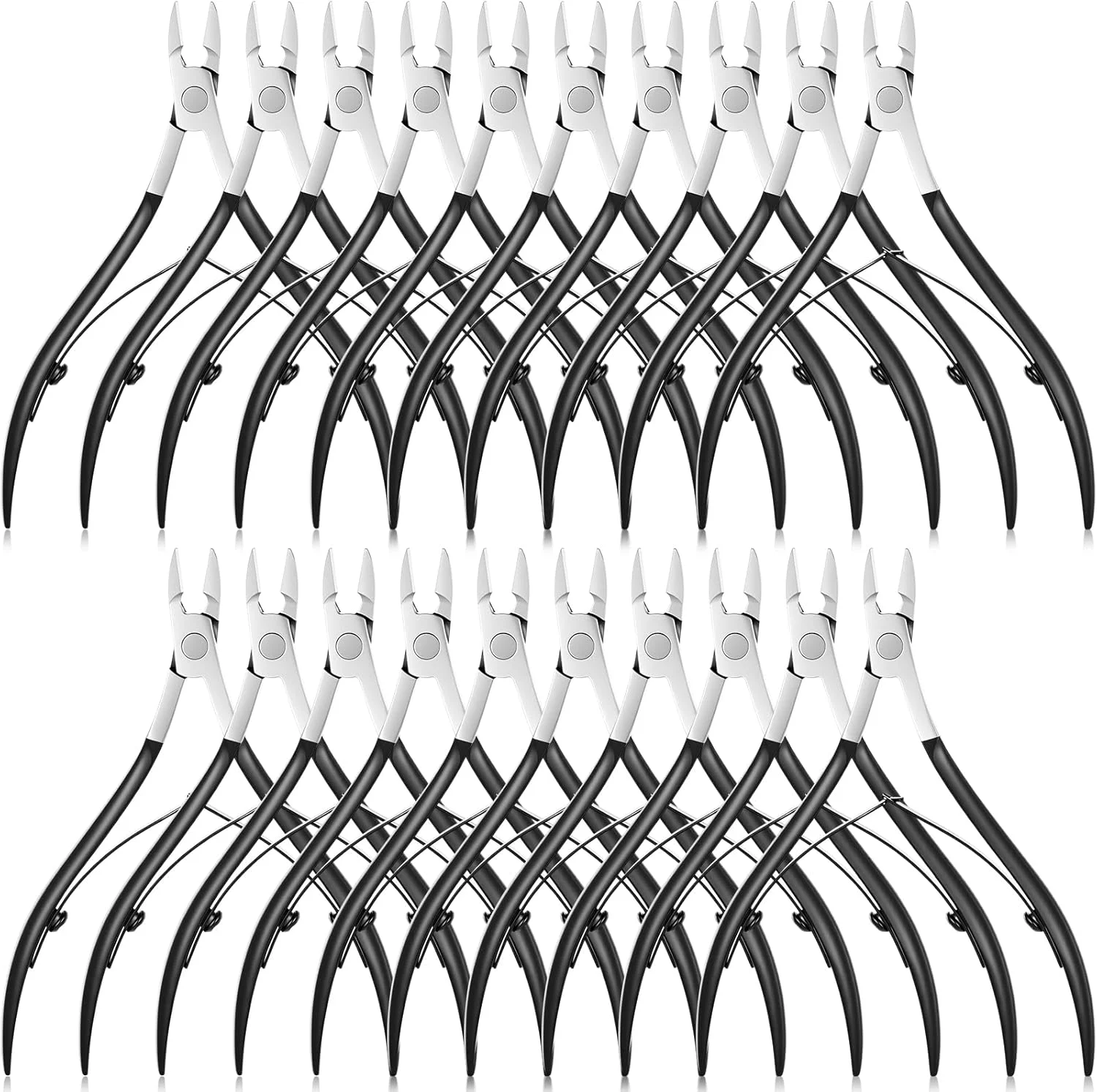 ست 20 عددی نیپر کوتیکول چومیا، انبرک های استیل ضد زنگ، قیچی و کاتر لبه ناخن، ابزار حذف پوست مرده، ابزار مراقبت از ناخن های دست و پا (مشکی) ست 20 عددی نیپر کوتیکول چومیا، انبرک های استیل ضد زنگ، قیچی و کاتر لبه ناخن، ابزار حذف پوست مرده، ابزار مراقبت از ناخن های دست و پا (مشکی)