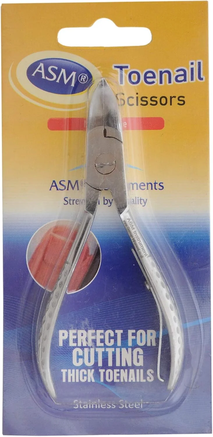 ناخن گیر انبری ASM برای ناخن های ضخیم و فرو رفته - ابزار تخصصی پا پزشکی، قیچی و کاتر سنگین (ناخن گیر 4.25 اینچی) ناخن گیر انبری ASM برای ناخن های ضخیم و فرو رفته - ابزار تخصصی پا پزشکی، قیچی و کاتر سنگین (ناخن گیر 4.25 اینچی)