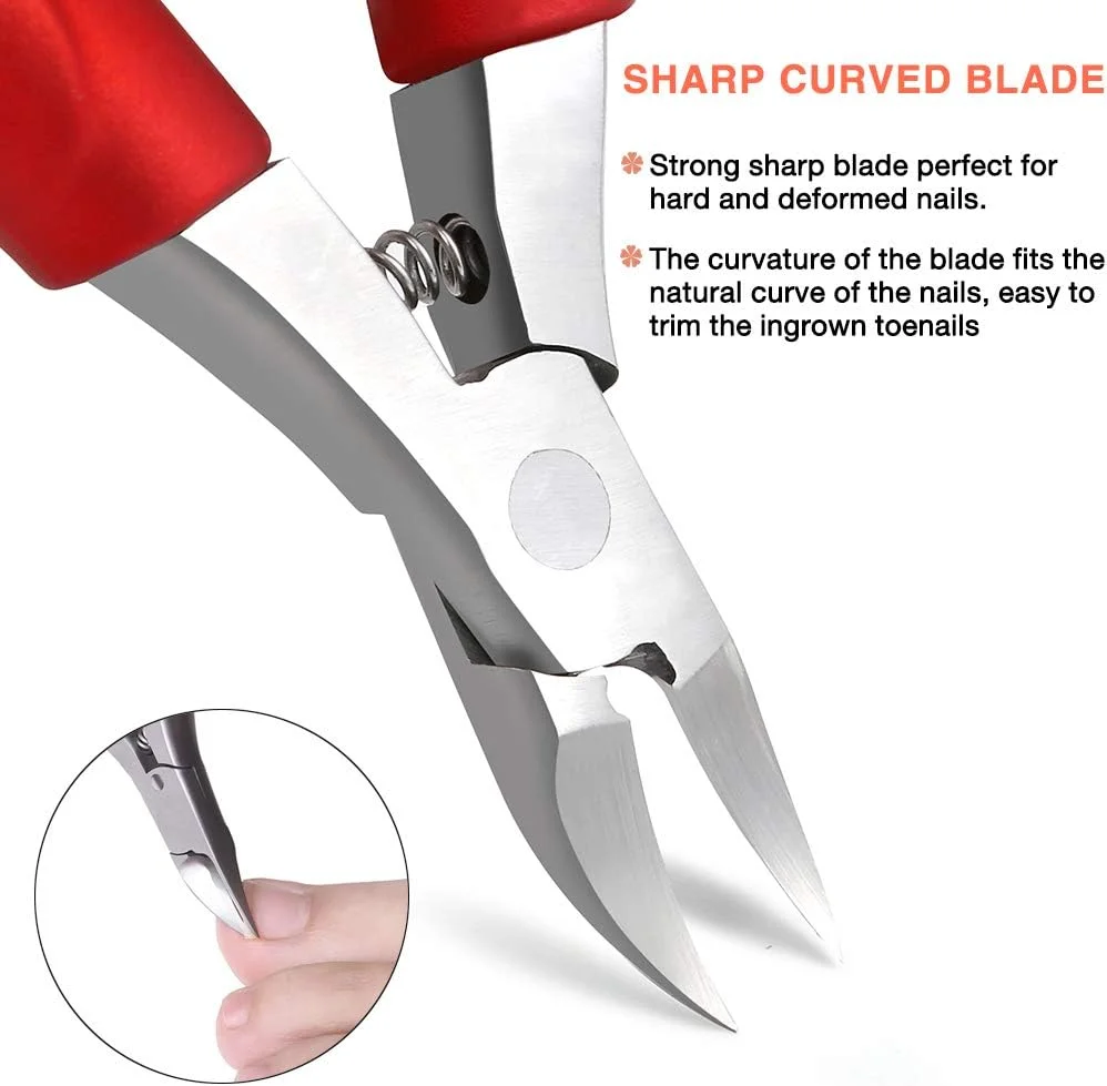 ناخن گیر انگشت شست پا BEZOX برای ناخن های ضخیم یا سنگین - ناخن گیر انگشت شست پا برای قارچ ضخیم و ناخن های فرورفته - با دستگیره نرم و جعبه های هدیه فلزی ناخن گیر انگشت شست پا BEZOX برای ناخن های ضخیم یا سنگین - ناخن گیر انگشت شست پا برای قارچ ضخیم و ناخن های فرورفته - با دستگیره نرم و جعبه های هدیه فلزی