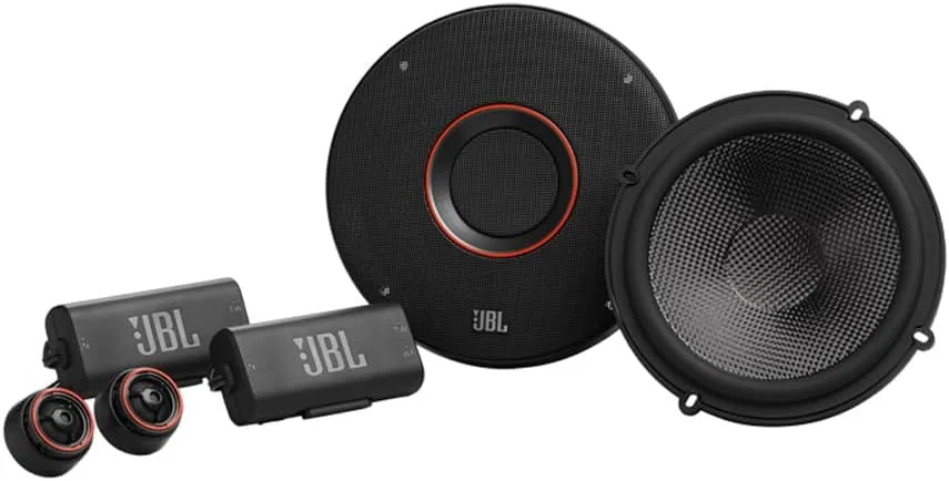 ست بلندگوی خودرو کامپوننت JBL Club 64CSQ Gen 3-165 میلی‌متری از Harman Kardon با کیفیت صدای عالی - ارتقاء کامپو نهایی: 285 وات، ووفر فیبر کربنی و آهنربای فریت Y40 باورنکردنی