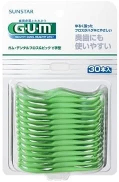 نخ دندان و خلال دندان کمانی GUM، بسته 30 عددی، 7 عدد در بسته