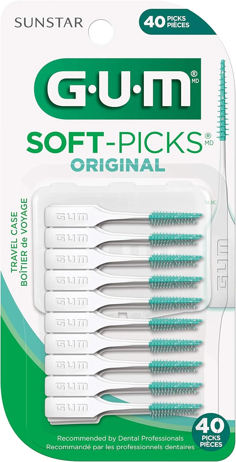 مسواک بین دندانی نرم Gum Soft Picks Original - دارای برس های لاستیکی نرم و منعطف - حاوی فلوراید - به طور ایمن پلاک و ذرات غذا را از بین می برد - لثه ها را تحریک می کند - با التهاب لثه مبارزه می کند - دارای جعبه مسافرتی مناسب - 40 عدد مسواک بین دندانی نرم Gum Soft Picks Original - دارای برس های لاستیکی نرم و منعطف - حاوی فلوراید - به طور ایمن پلاک و ذرات غذا را از بین می برد - لثه ها را تحریک می کند - با التهاب لثه مبارزه می کند - دارای جعبه مسافرتی مناسب - 40 عدد