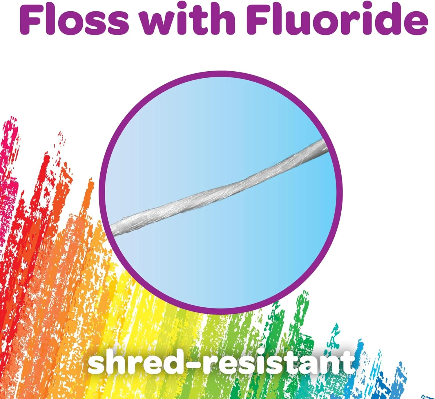 نخ دندان کودکان گام کرایولا با فلوراید - طراحی شده برای دستان کوچک - طعم انگور سرگرم کننده - استفاده آسان برای کودکان 3 سال به بالا، 40 عددی (6 بسته)