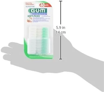 مسواک بین دندانی نرم Gum Soft Picks Original - دارای برس های لاستیکی نرم و منعطف - حاوی فلوراید - به طور ایمن پلاک و ذرات غذا را از بین می برد - لثه ها را تحریک می کند - با التهاب لثه مبارزه می کند - دارای جعبه مسافرتی مناسب - 40 عدد مسواک بین دندانی نرم Gum Soft Picks Original - دارای برس های لاستیکی نرم و منعطف - حاوی فلوراید - به طور ایمن پلاک و ذرات غذا را از بین می برد - لثه ها را تحریک می کند - با التهاب لثه مبارزه می کند - دارای جعبه مسافرتی مناسب - 40 عدد