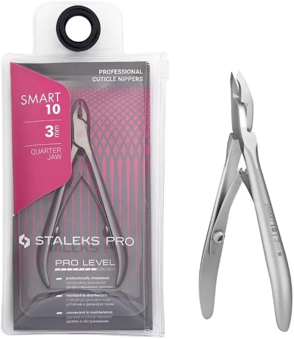 نیپر کوتیکول حرفه ای 3 میلی متری استالکس پرو مدل Smart 10-3، ساخته شده از استیل ضد زنگ