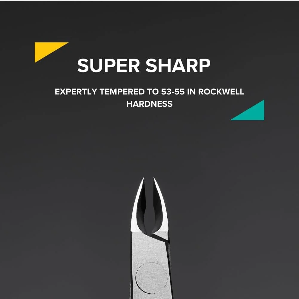 انبرک حرفه ای کوتیکول روی اسمیتس، فولاد کربنی، مناسب برای استفاده خانگی، دسته فرانسوی، فنر دوبل، فک 6 میلی متری (فک کامل)