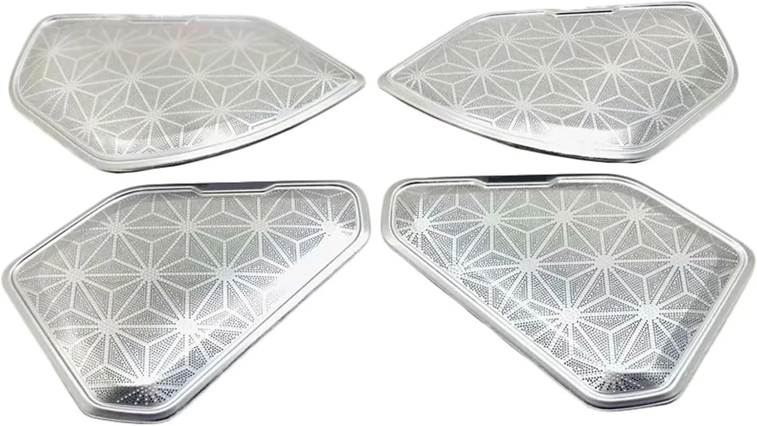 روکش توری بلندگوی درب خودرو KUVISA، مناسب برای تویوتا RAV4، RAV-4 مدل 2019 2020 (سفید)