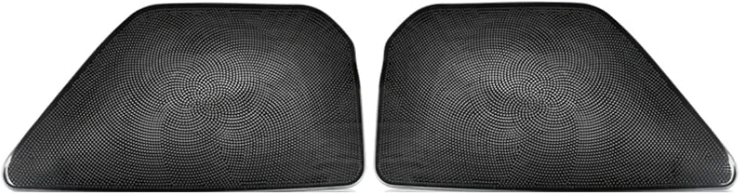 پوشش محافظ بلندگوی داخلی خودرو کوویسا ABS، دریچه خروجی هوا زیر صندلی، مناسب برای سری 5 BMW G30 مدل 2011-2022، قطعه خودرو (مشکی با لوگو-01)