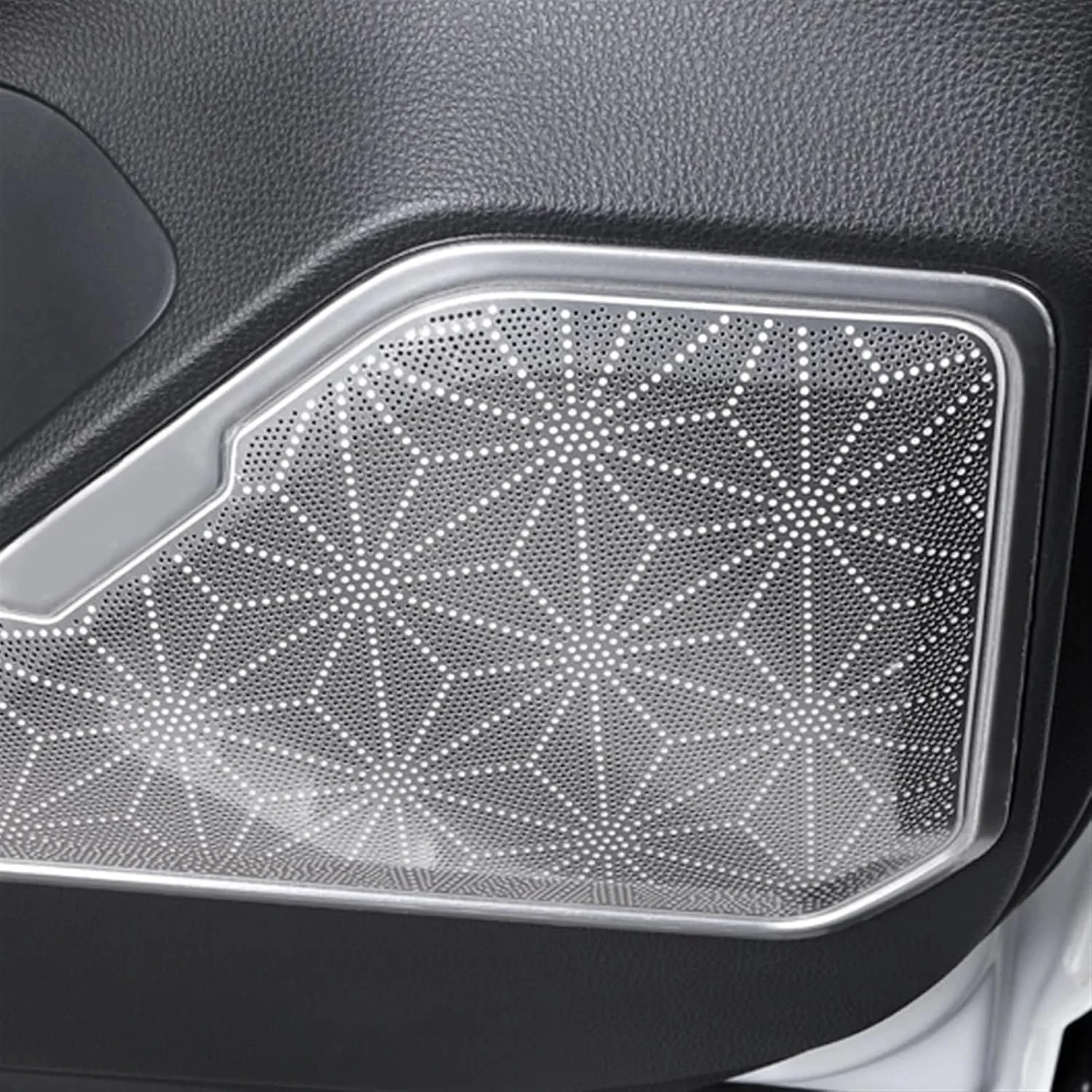 روکش توری بلندگوی درب خودرو KUVISA، مناسب برای تویوتا RAV4، RAV-4 مدل 2019 2020 (سفید)