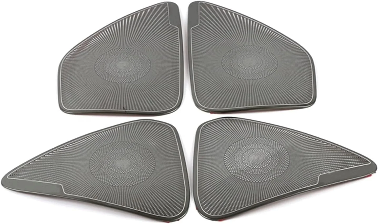 پد بلندگوی پنل درب خودرو KUVISA استیل ضد زنگ، روکش بلندگو، قاب تزئینی، لوازم جانبی قالب گیری برچسب، برای تویوتا، لوین، برای کرولا، محافظ پوشش بلندگوی خودرو 2019-2021 (مشکی با لوگو)