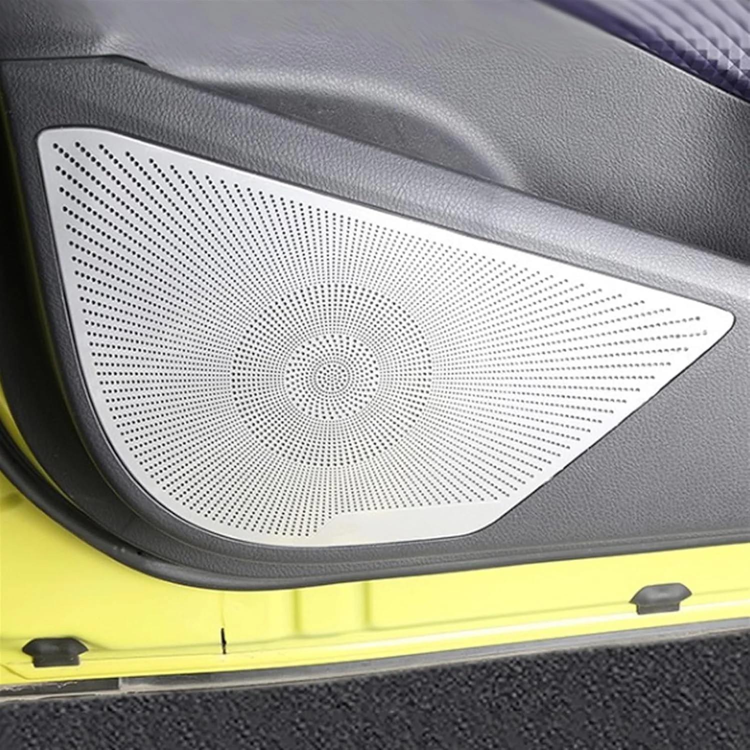 پوشش قاب بلندگوی درب خودرو KUVISA، جنس استیل ضد زنگ، مناسب برای تویوتا C-HR AX10 مدل 2016-2020 (نقره ای مات - دارای لوگو) پوشش قاب بلندگوی درب خودرو KUVISA، جنس استیل ضد زنگ، مناسب برای تویوتا C-HR AX10 مدل 2016-2020 (نقره ای مات - دارای لوگو)