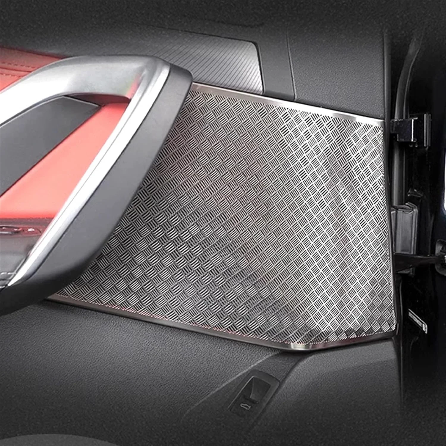 KUVISA برای BMW، X1 U11 2023 2024 پد بلندگوی پنل درب خودرو از جنس استیل ضد زنگ، روکش گرد بلندگو، قاب تزئینی، لوازم جانبی قالب گیری، محافظ پوشش بلندگوی خودرو (داشبورد-01)