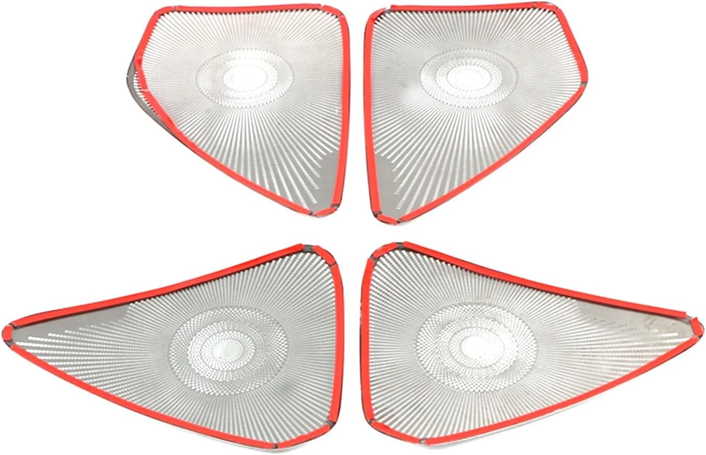 پد بلندگوی پنل درب خودرو KUVISA استیل ضد زنگ، روکش بلندگو، قاب تزئینی، لوازم جانبی قالب گیری برچسب، برای تویوتا، لوین، برای کرولا، محافظ پوشش بلندگوی خودرو 2019-2021 (مشکی با لوگو)