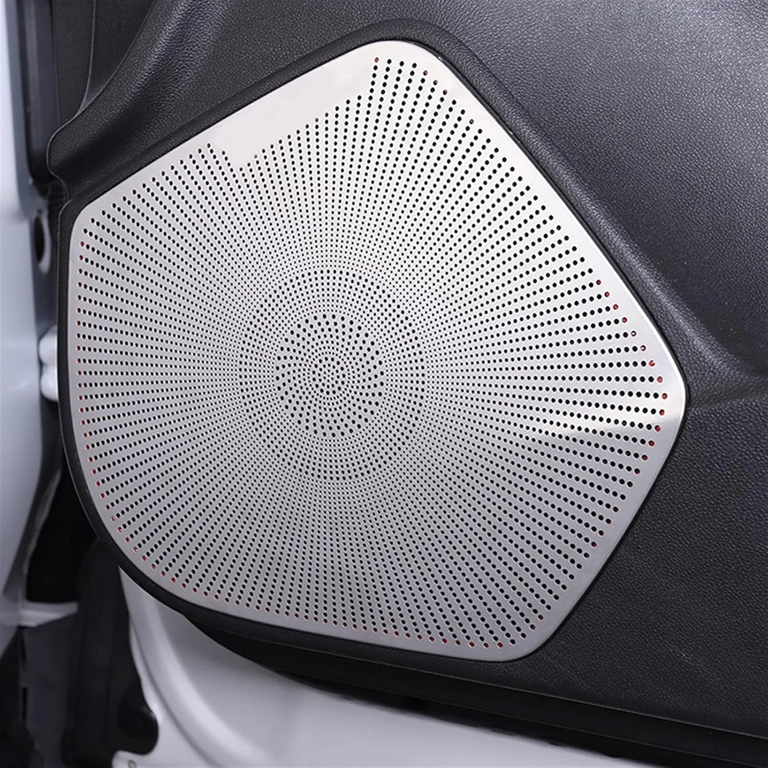 پد بلندگوی پنل درب خودرو KUVISA از جنس استیل ضد زنگ، روکش بلندگوی صدا، قاب تریم، لوازم جانبی قالب برچسب، برای کادیلاک XT4 2018-2020، محافظ پوشش بلندگوی خودرو (نقره ای مات - لوگو) پد بلندگوی پنل درب خودرو KUVISA از جنس استیل ضد زنگ، روکش بلندگوی صدا، قاب تریم، لوازم جانبی قالب برچسب، برای کادیلاک XT4 2018-2020، محافظ پوشش بلندگوی خودرو (نقره ای مات - لوگو)