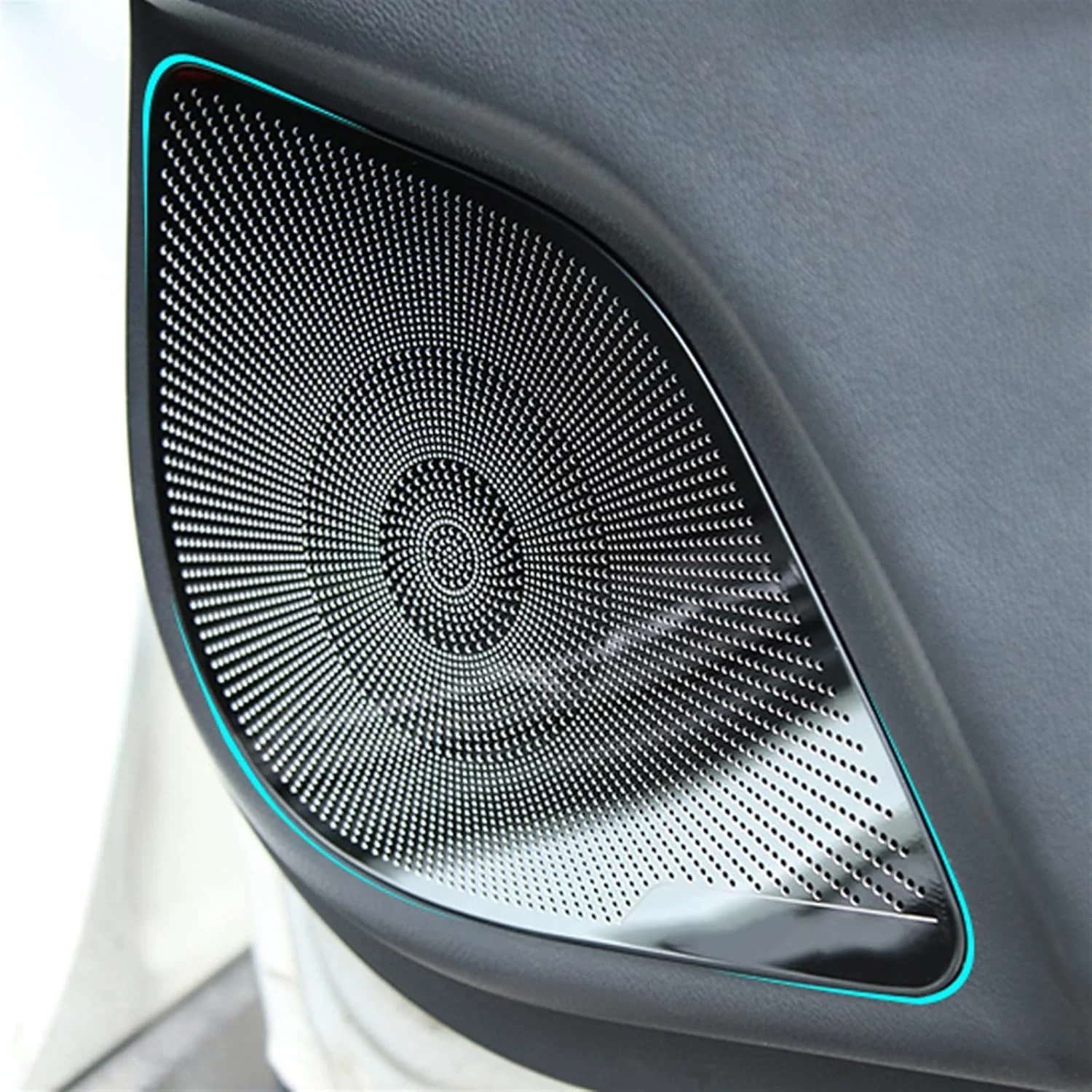 پوشش قاب بلندگوی درب خودرو KUVISA، جنس استیل ضد زنگ، مناسب برای تویوتا C-HR AX10 مدل 2016-2020 (نقره ای مات - دارای لوگو) پوشش قاب بلندگوی درب خودرو KUVISA، جنس استیل ضد زنگ، مناسب برای تویوتا C-HR AX10 مدل 2016-2020 (نقره ای مات - دارای لوگو)