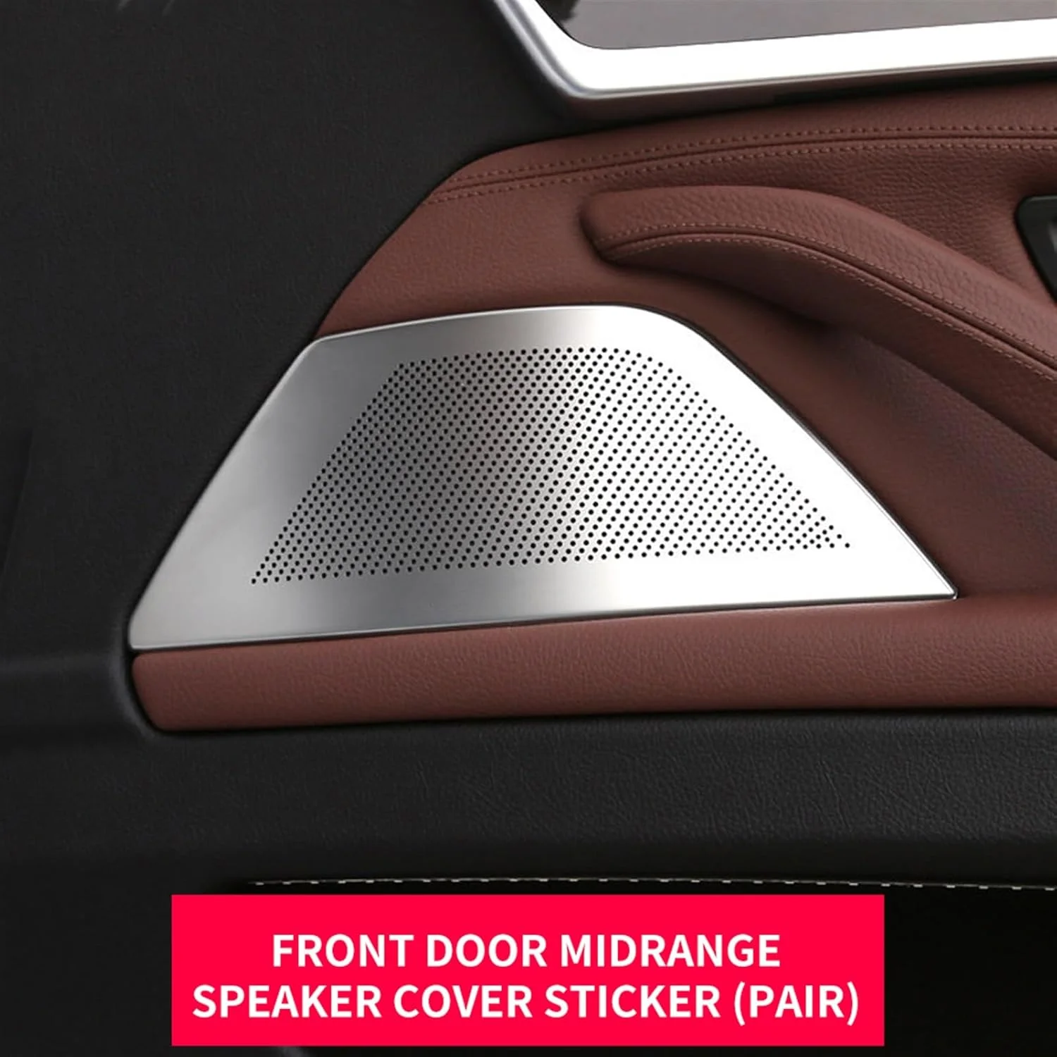 برچسب های پوشش بوق خودرو KUVISA، درب جلو، پوشش توییتر مناسب برای پانل تریم بلندگوهای موسیقی صوتی، برای BMW، سری 5 F10 F11 محافظ پوشش بلندگوی خودرو (استایل B)