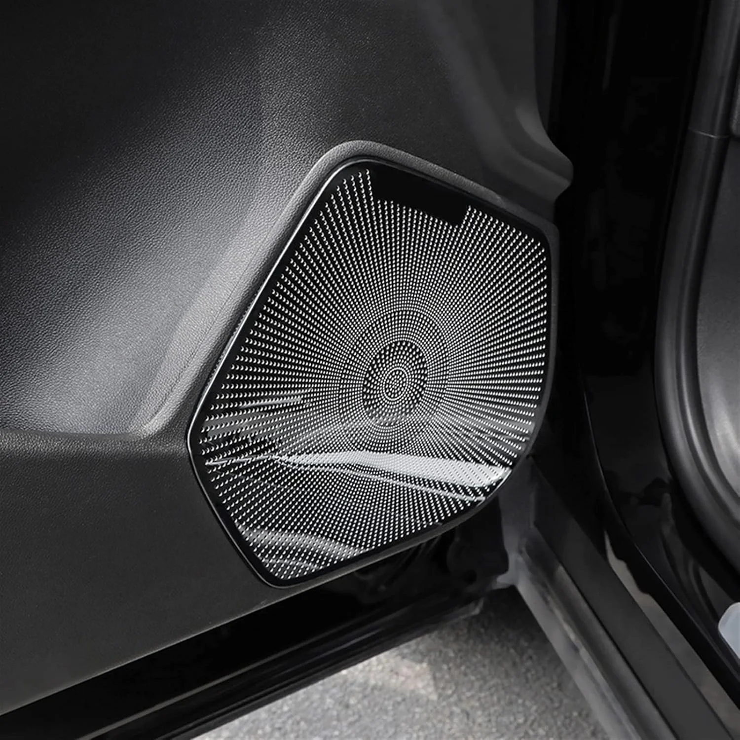 پد بلندگوی پنل درب خودرو KUVISA از جنس استیل ضد زنگ، روکش بلندگوی صدا، قاب تریم، لوازم جانبی قالب برچسب، برای کادیلاک XT4 2018-2020، محافظ پوشش بلندگوی خودرو (نقره ای مات - لوگو) پد بلندگوی پنل درب خودرو KUVISA از جنس استیل ضد زنگ، روکش بلندگوی صدا، قاب تریم، لوازم جانبی قالب برچسب، برای کادیلاک XT4 2018-2020، محافظ پوشش بلندگوی خودرو (نقره ای مات - لوگو)