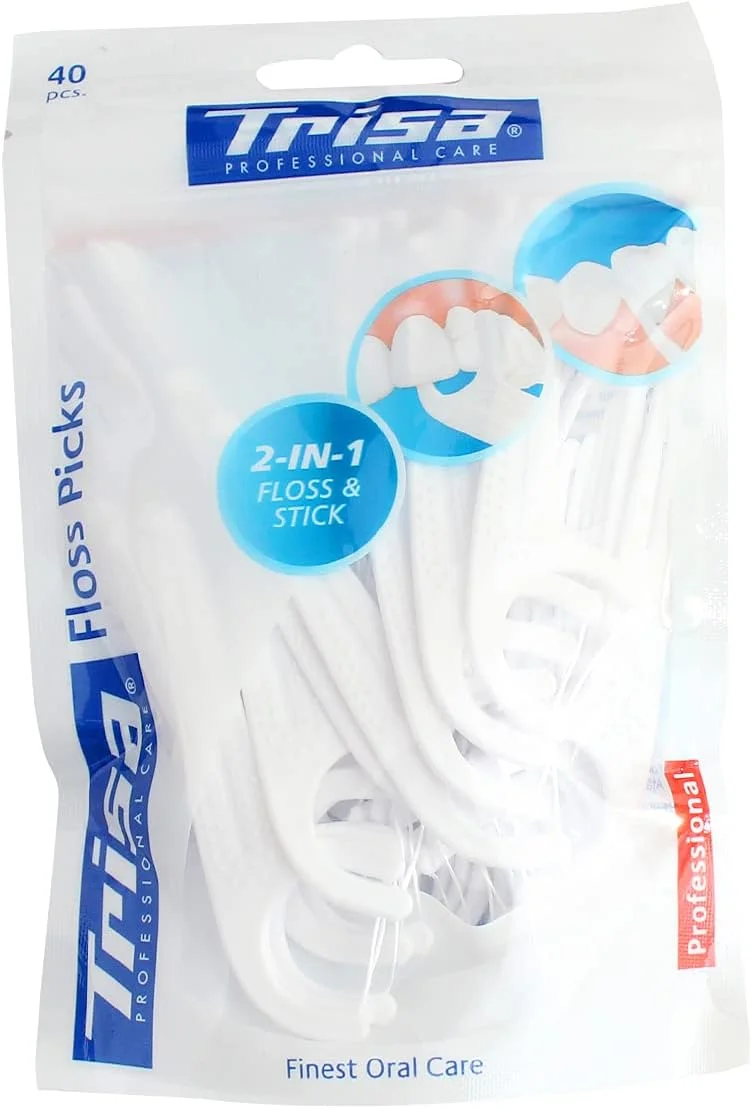 نخ دندان کمانی تریزا مدل 2 در 1، 40 عددی نخ دندان کمانی تریزا مدل 2 در 1، 40 عددی
