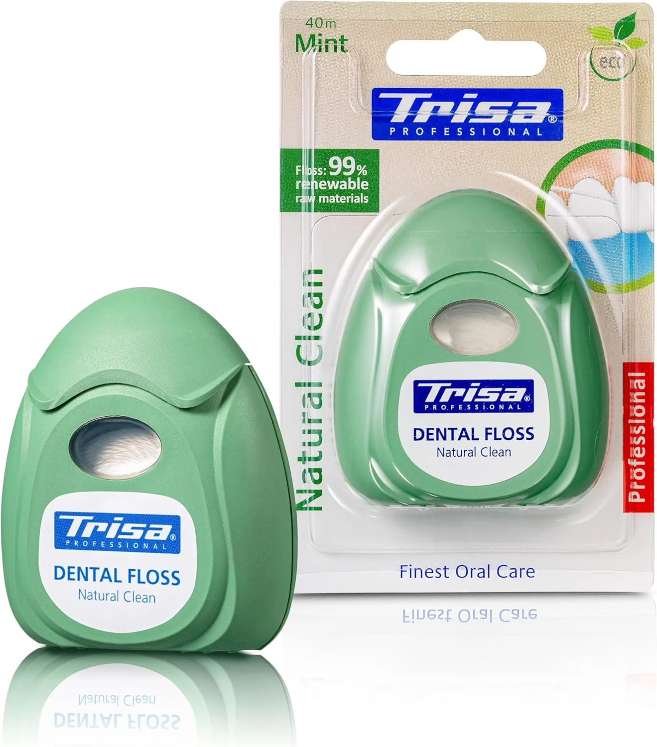 نخ دندان حرفه ای نچرال کلین تریزا، 99% مواد اولیه تجدید پذیر، بهترین مراقبت از دهان و دندان، ساخت سوئیس، 40 متر نخ دندان حرفه ای نچرال کلین تریزا، 99% مواد اولیه تجدید پذیر، بهترین مراقبت از دهان و دندان، ساخت سوئیس، 40 متر