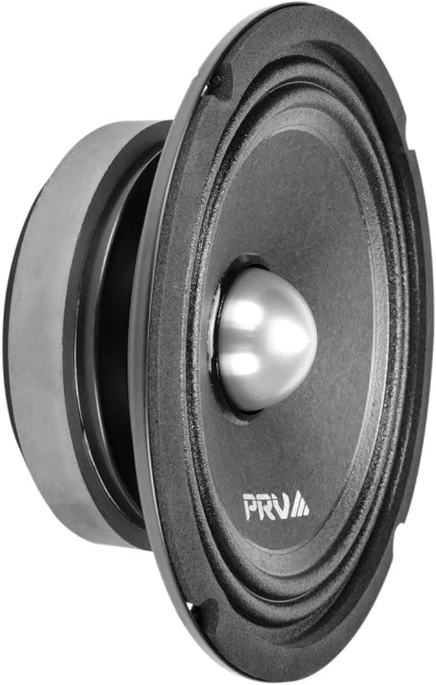 بلندگوی میان رده باریک 6.5 اینچی PRV AUDIO مدل 6MR250B-4، توان 250 وات 4 اهم، بلندگوی باریک خودرو، جمع و جور برای درب ها (تکی)
