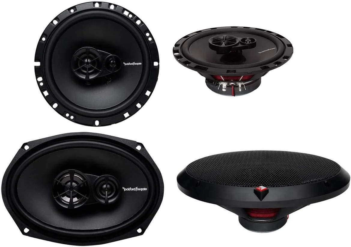 بلندگوهای کواکسیال خودرو راکفورد Fosgate R169X3 6x9 260W 3 Way + R165X3 6.5" 3 Way