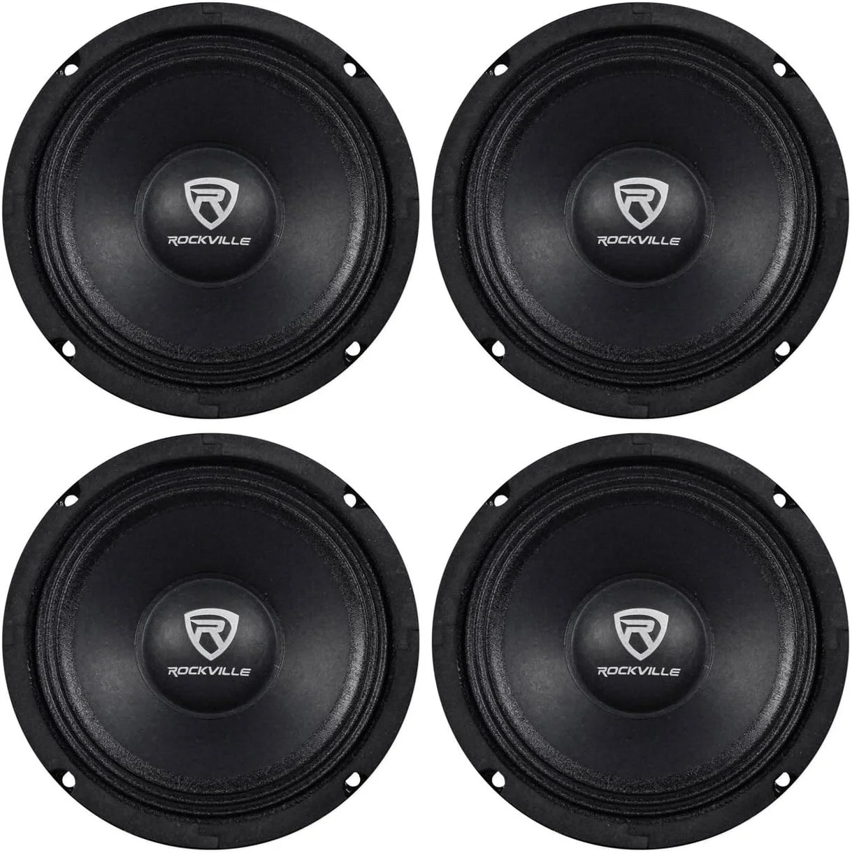 راکویل (4 عدد) RM64PRO بلندگوهای 6.5 اینچی 800 واتی 4 اهمی SPL میدبیس/میدرنج خودرو