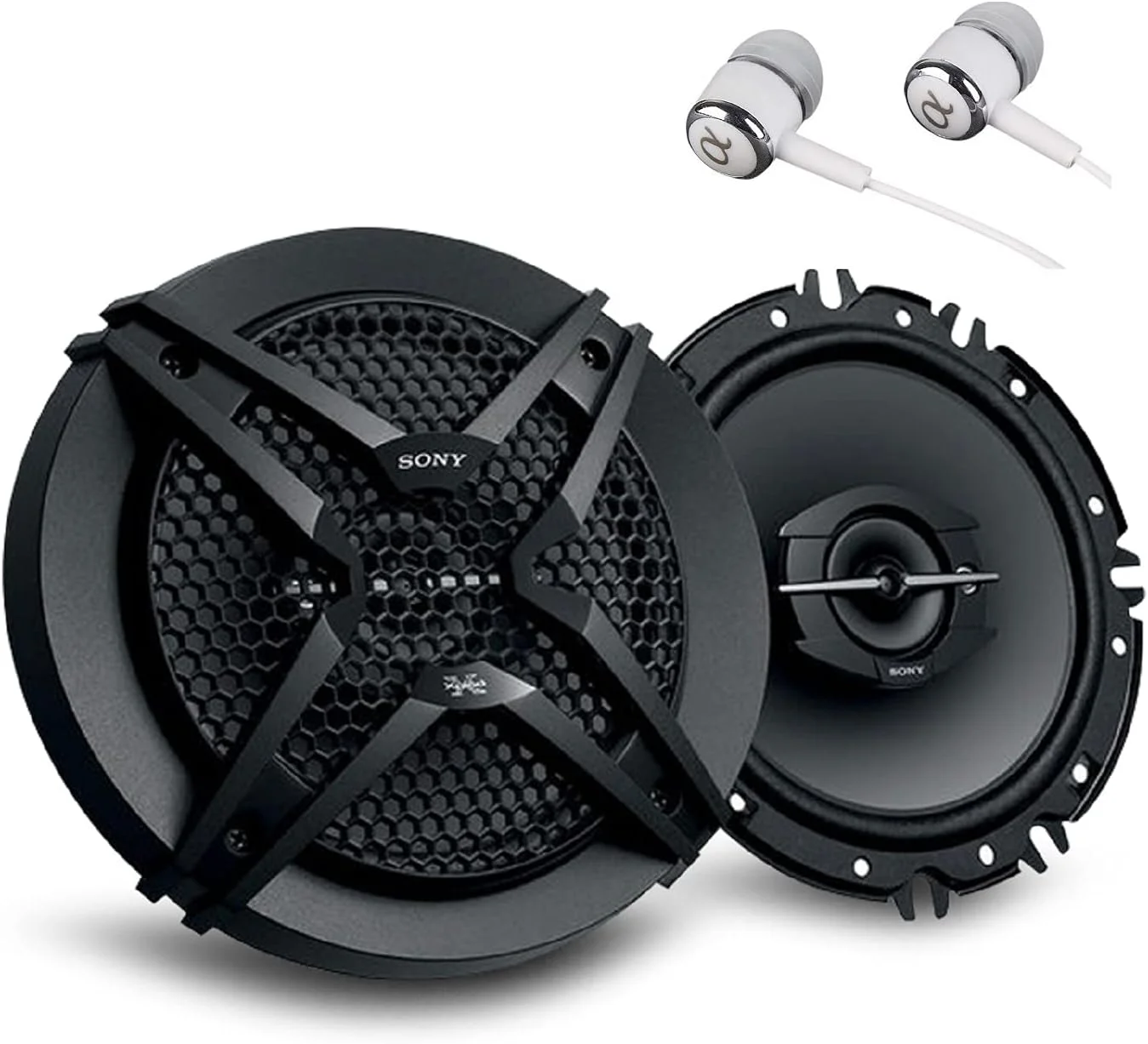 بلندگوهای کواکسیال خودرو سونی مدل XS-GTF1639، 6-1/2 اینچ، 270 وات حداکثر توان، 3-Way فول رنج به همراه هدفون بلندگوهای کواکسیال خودرو سونی مدل XS-GTF1639، 6-1/2 اینچ، 270 وات حداکثر توان، 3-Way فول رنج به همراه هدفون
