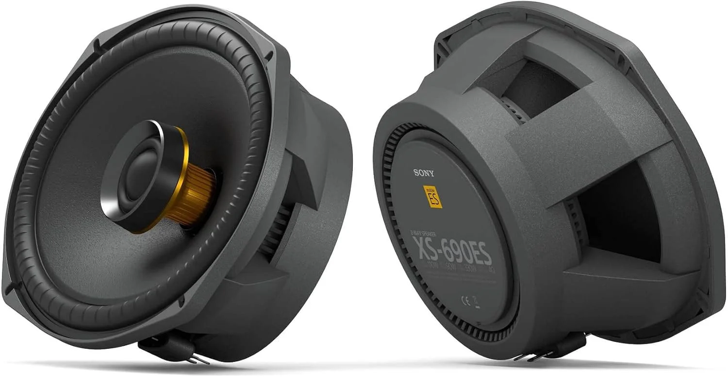 بلندگوی کواکسیال دو طرفه خودرو سونی مدل XS 690Es، سایز 6x9 اینچ (16x24 سانتی متر)، مشکی