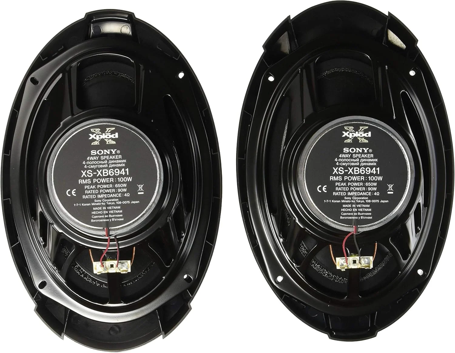 بلندگوهای صوتی خودرو سونی Xplod (XS-XB6941) اکسترا باس 6x9 اینچ 4 طرفه 650 وات