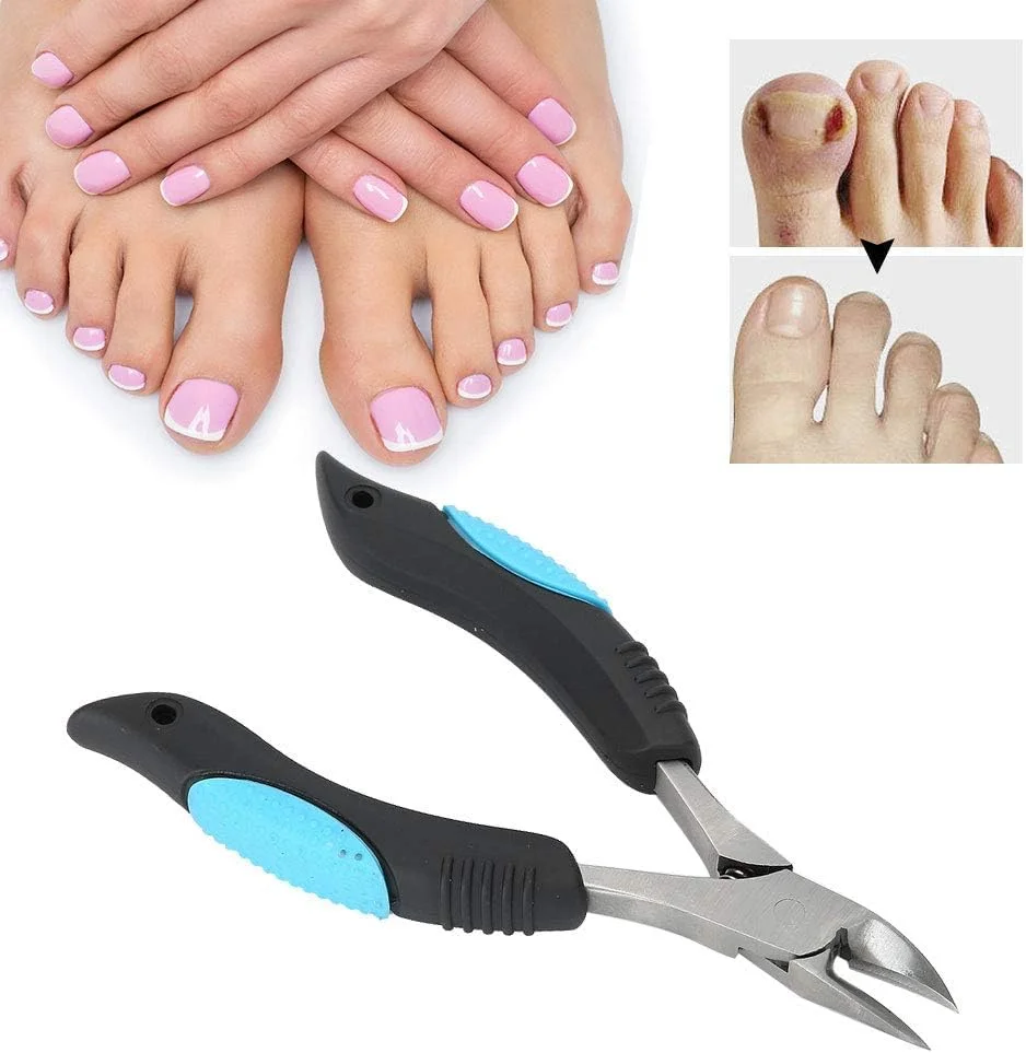 قیچی مانیکور مدرن TERRIFI، کاتر استیل ضد زنگ حرفه ای ضد لغزش، ابزار پیرایش ناخن انگشت و پا، مشکی و آبی، مناسب برای سالن های آرایش ناخن و استفاده خانگی قیچی مانیکور مدرن TERRIFI، کاتر استیل ضد زنگ حرفه ای ضد لغزش، ابزار پیرایش ناخن انگشت و پا، مشکی و آبی، مناسب برای سالن های آرایش ناخن و استفاده خانگی