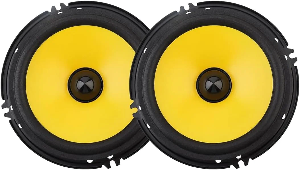 بلندگوی کواکسیال خودرو زالاتی 6 اینچی، محدوده کامل باس، فلز و آهنربا، حداکثر توان موسیقی 600 وات، توان 20 وات، 2 عدد