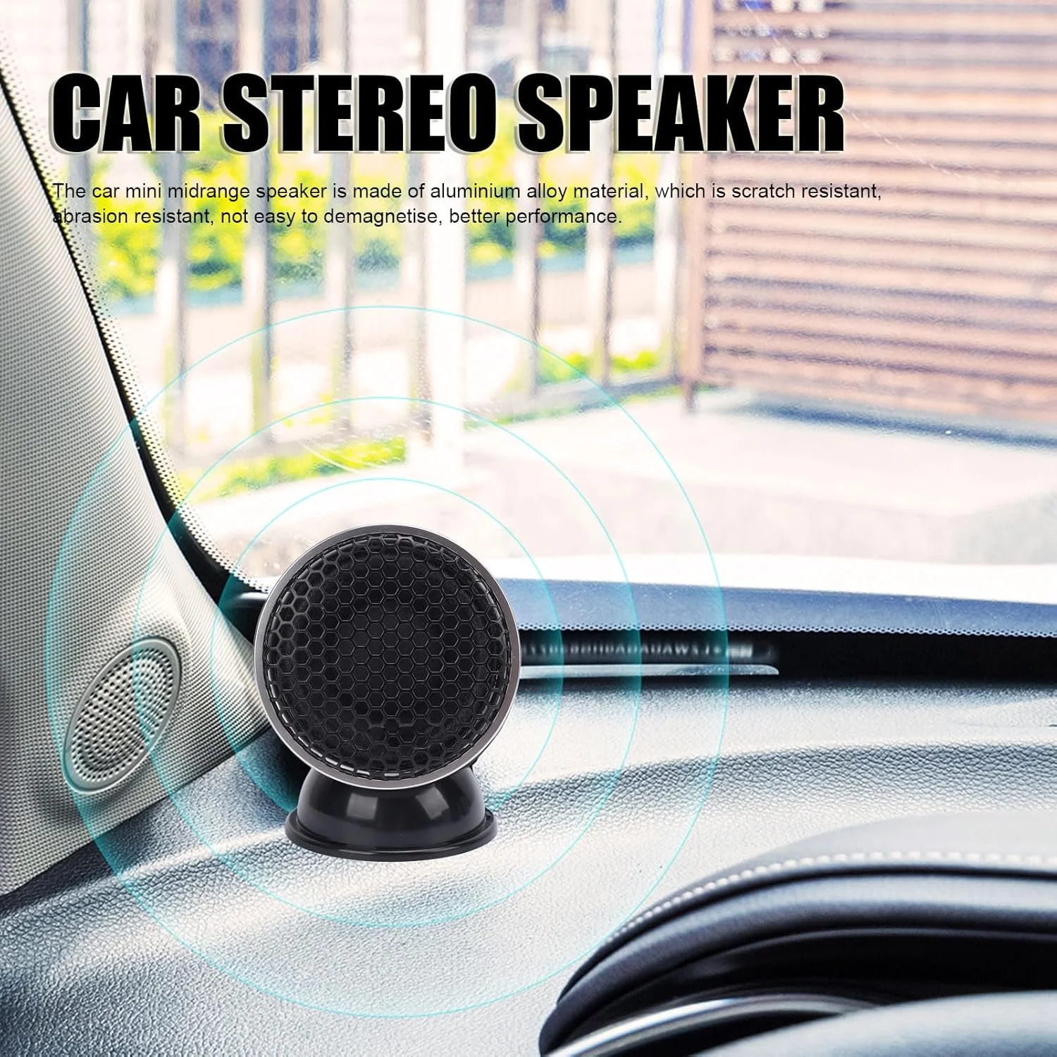 بلندگوی میان رده 2 اینچی خودرو Zhjvihx، توان پیک 220 وات آلیاژ آلومینیوم، بلندگوهای استریو شفاف درب خودرو، نصب آسان با کیفیت صدا