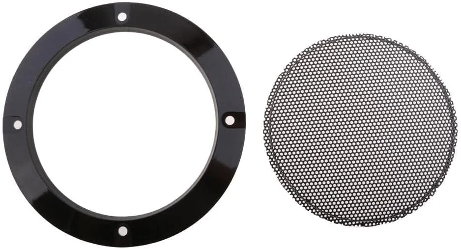 توری فلزی بلندگوی مشکی زالاتی، حلقه تزئینی، پوشش توری ساب ووفر خودرو برای بلندگوهای DIY و بلندگوهای خودرو - 4 اینچ توری فلزی بلندگوی مشکی زالاتی، حلقه تزئینی، پوشش توری ساب ووفر خودرو برای بلندگوهای DIY و بلندگوهای خودرو - 4 اینچ