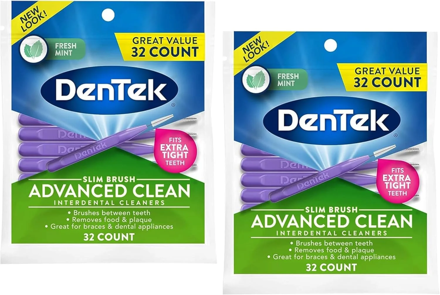 DenTek - برس های باریک بین دندانی - بسته 32 عددی - بسته 2 عددی توسط DenTek