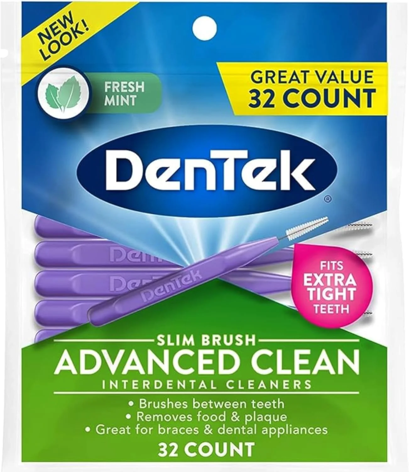 DenTek - برس های باریک بین دندانی - بسته 32 عددی - بسته 2 عددی توسط DenTek DenTek - برس های باریک بین دندانی - بسته 32 عددی - بسته 2 عددی توسط DenTek