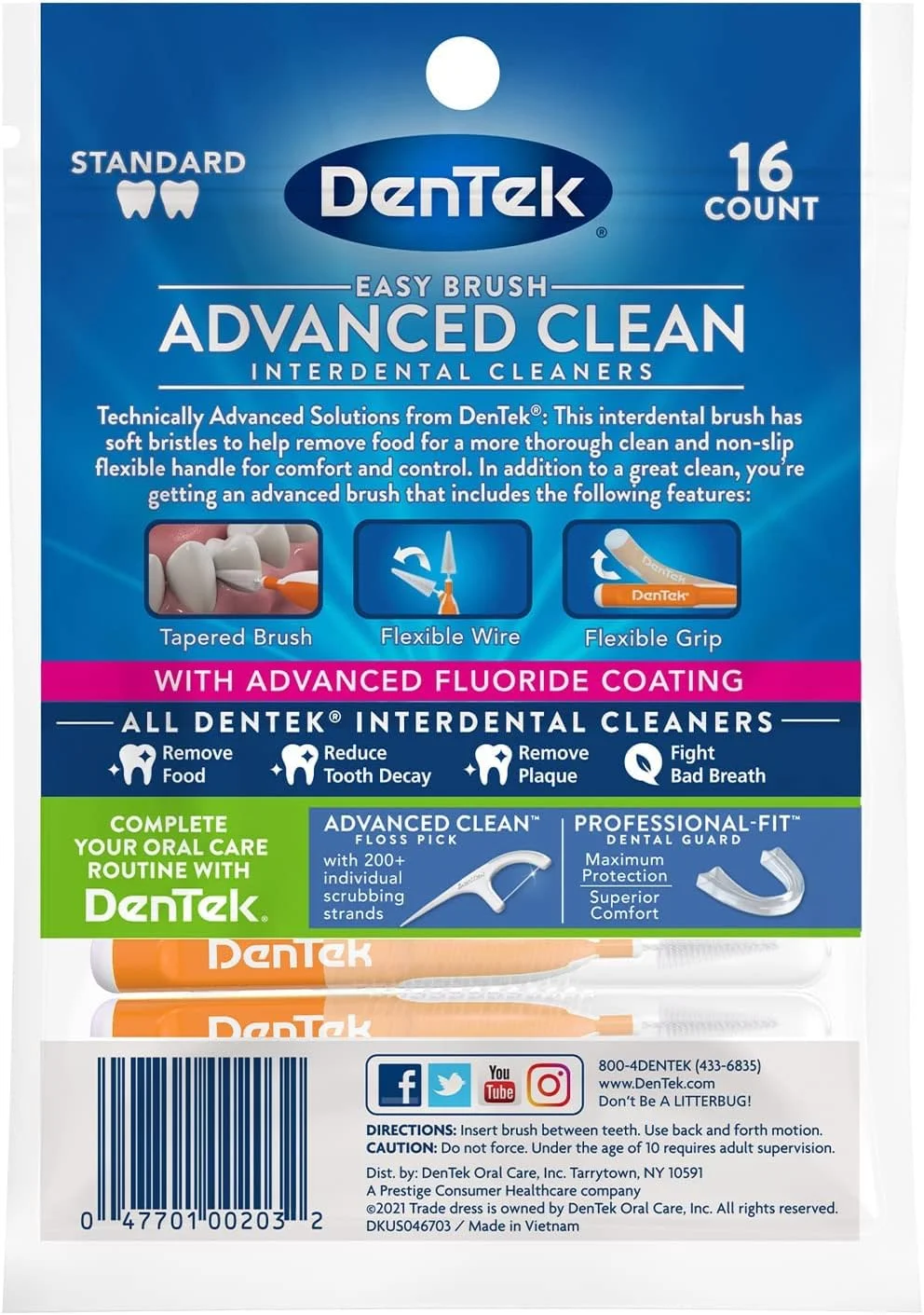 مسواک بین دندانی ایزی براش دنتک، نعنایی، 16 عددی | بسته 10 عددی مسواک بین دندانی ایزی براش دنتک، نعنایی، 16 عددی | بسته 10 عددی