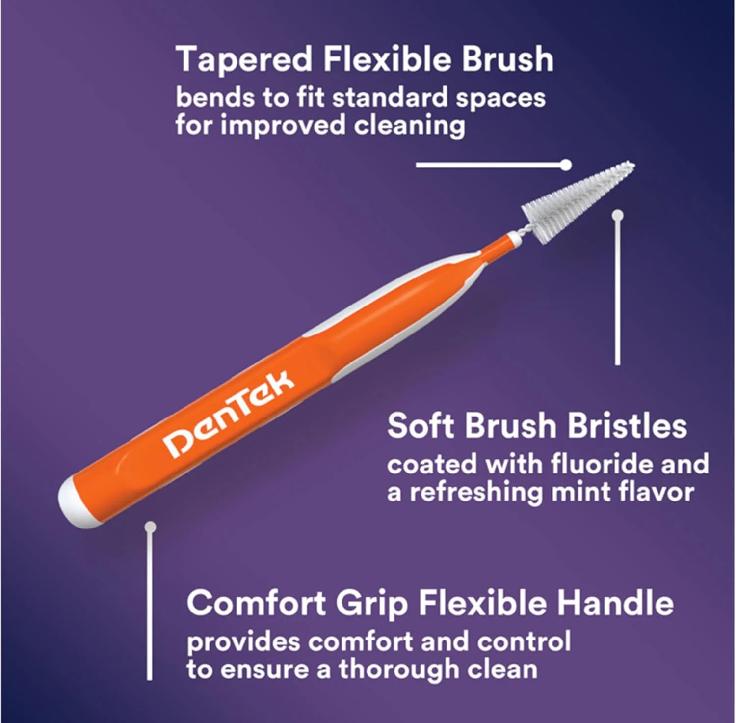 برس های تمیز کننده دندان DenTek Easy Brush، استاندارد، 16 عدد (بسته 6 عددی) برس های تمیز کننده دندان DenTek Easy Brush، استاندارد، 16 عدد (بسته 6 عددی)