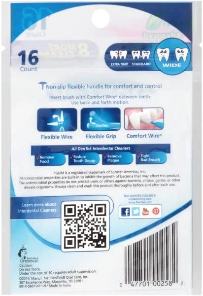 دنتک برس پهن 16 عددی (بسته 3 عددی) دنتک برس پهن 16 عددی (بسته 3 عددی)