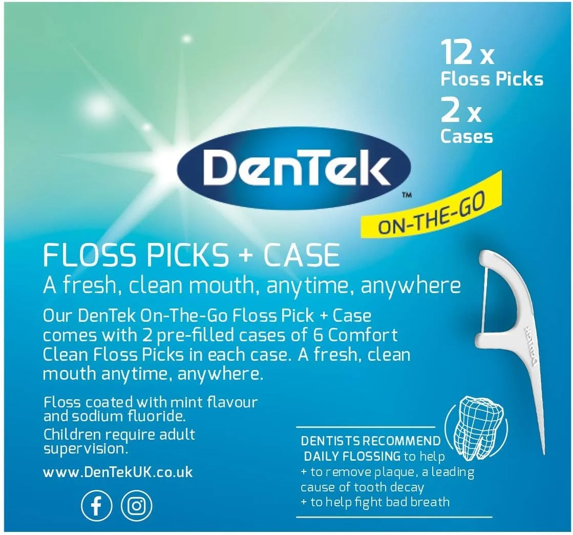 نخ دندان کمانی DenTek 3-in-1 به همراه محفظه (بسته 6 عددی) نخ دندان کمانی DenTek 3-in-1 به همراه محفظه (بسته 6 عددی)