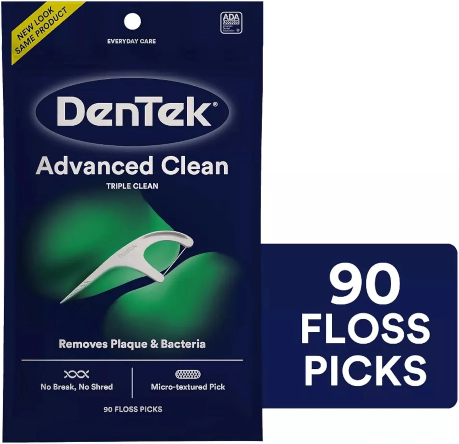 نخ دندان کمانی سه گانه DenTek با طعم نعناع تازه - 90 عدد نخ دندان کمانی سه گانه DenTek با طعم نعناع تازه - 90 عدد